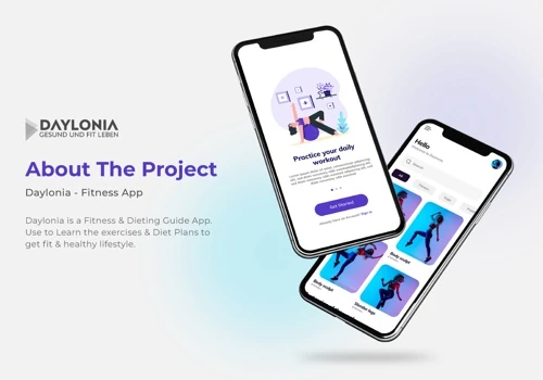 Fitness and Dieting Guide App UI