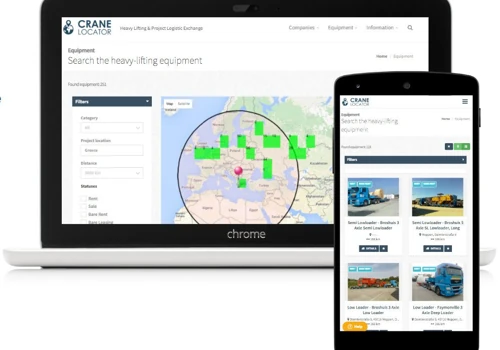Crane Locator - Project logistics marketplace