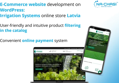 E-Commerce Website - automatic irrigation systems
