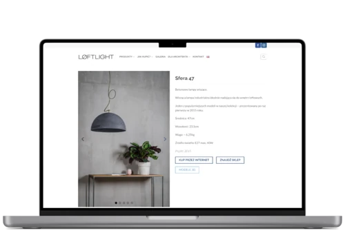 Advanced site for lighting producer