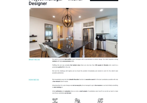 Project Manager – Interior Designer