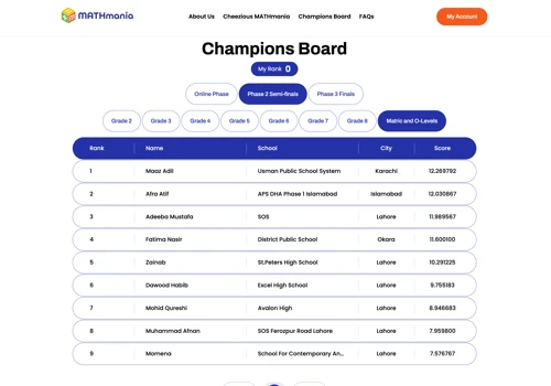 E-Learning Math Platform