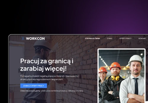 Strona internetowa WorkCon