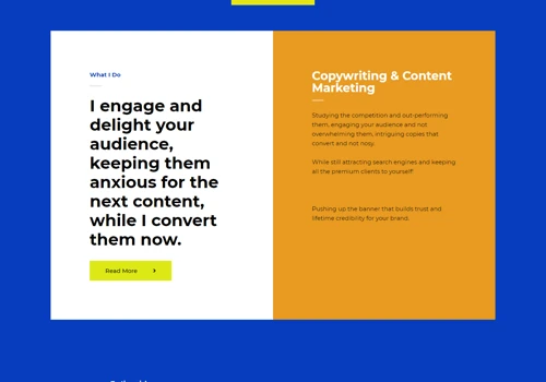 Content Writer's Website