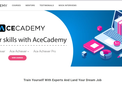 Aceacademy E-learning website design & development