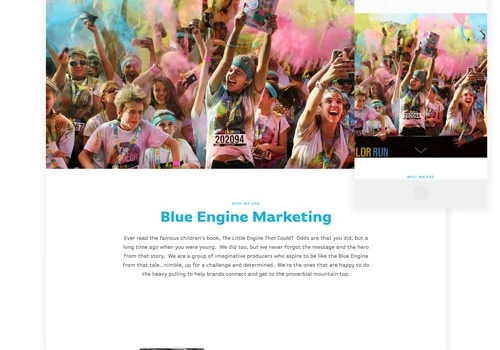 Blue Engine Marketing Website Design