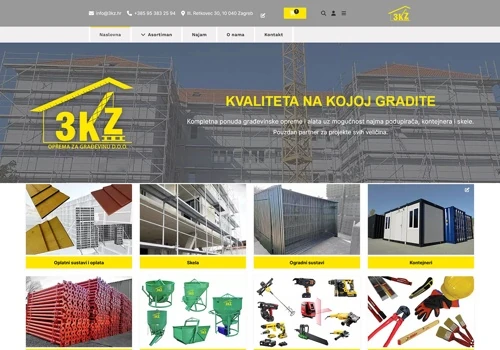 3KZ – Corporate Website & Product Catalogue for Co