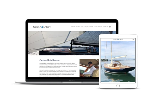 Clean Squarespace Site for Yacht Management Company