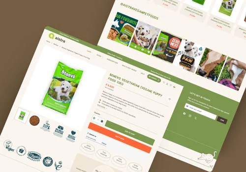 Shopify Redesign for a Vegan Pet Food Brand