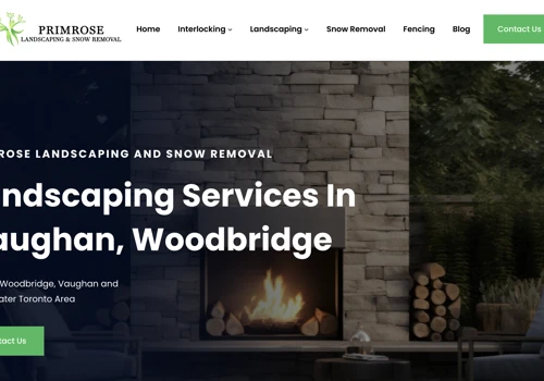 Primrose Landscaping and Snow Removal Web Design