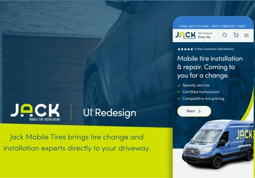 Jack Mobile Tire Installation
