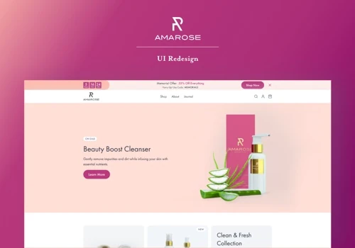 Amarose E-Commerce UI