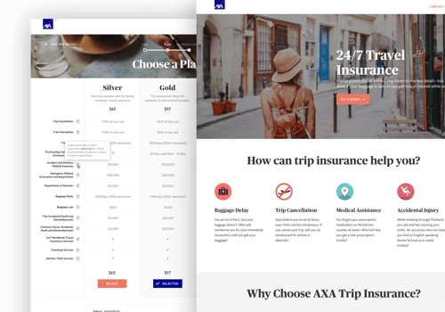 Axa Insurance Website