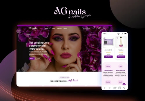 AG Nails – Custom Salon Website