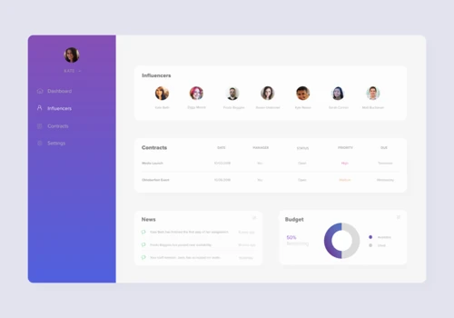Influencer Web App