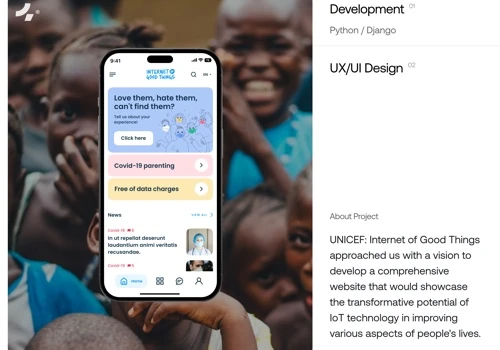 UX/UI Design & Development | UNICEF