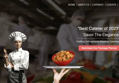 Bansuri Catering Service Website with CMS