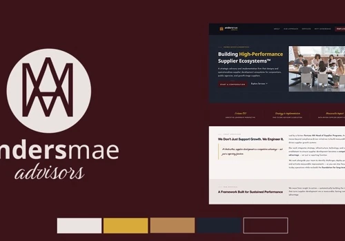 AndersMae Advisors Landing Page Design