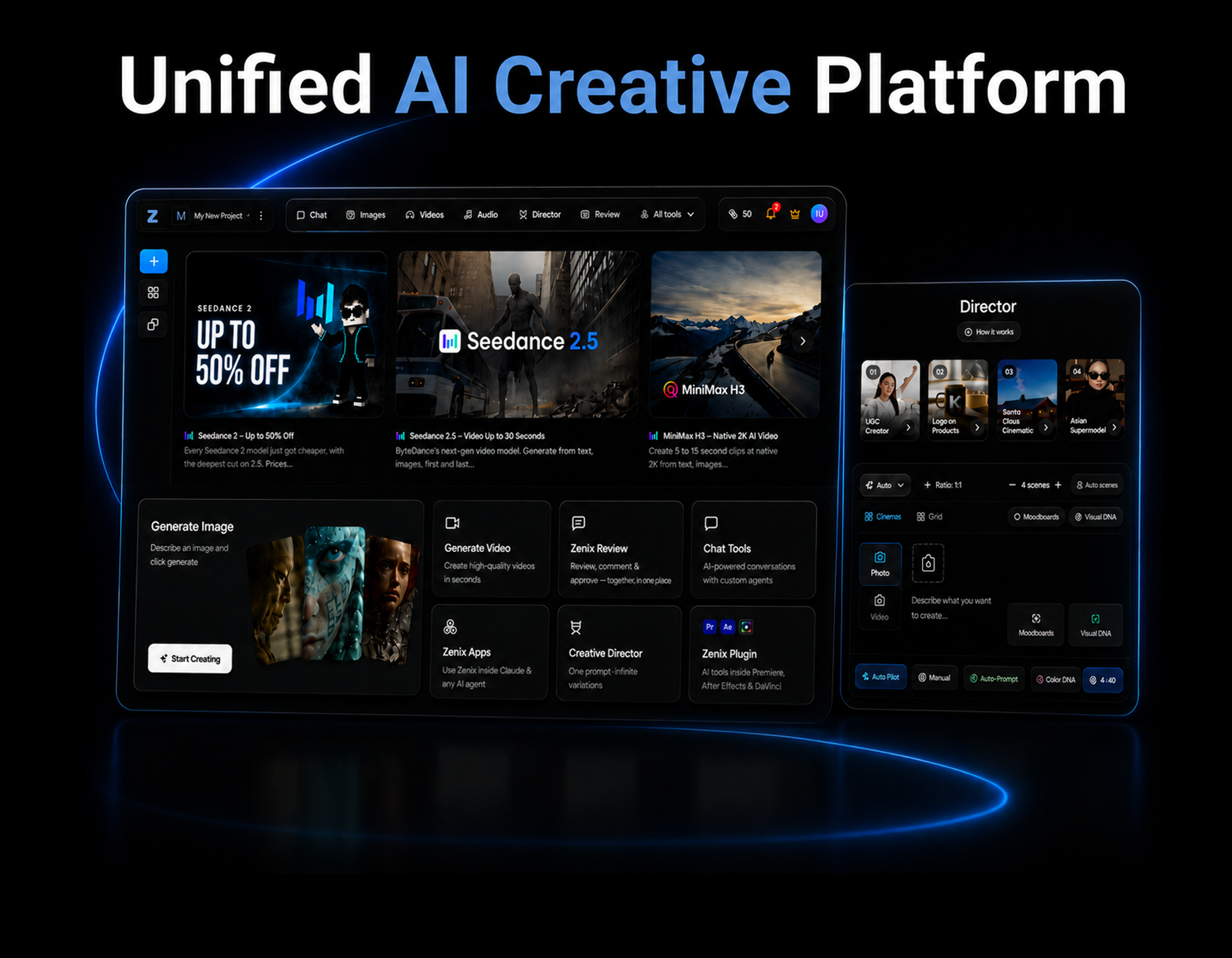 AI Development & UI/UX Design for Content Creation Platform