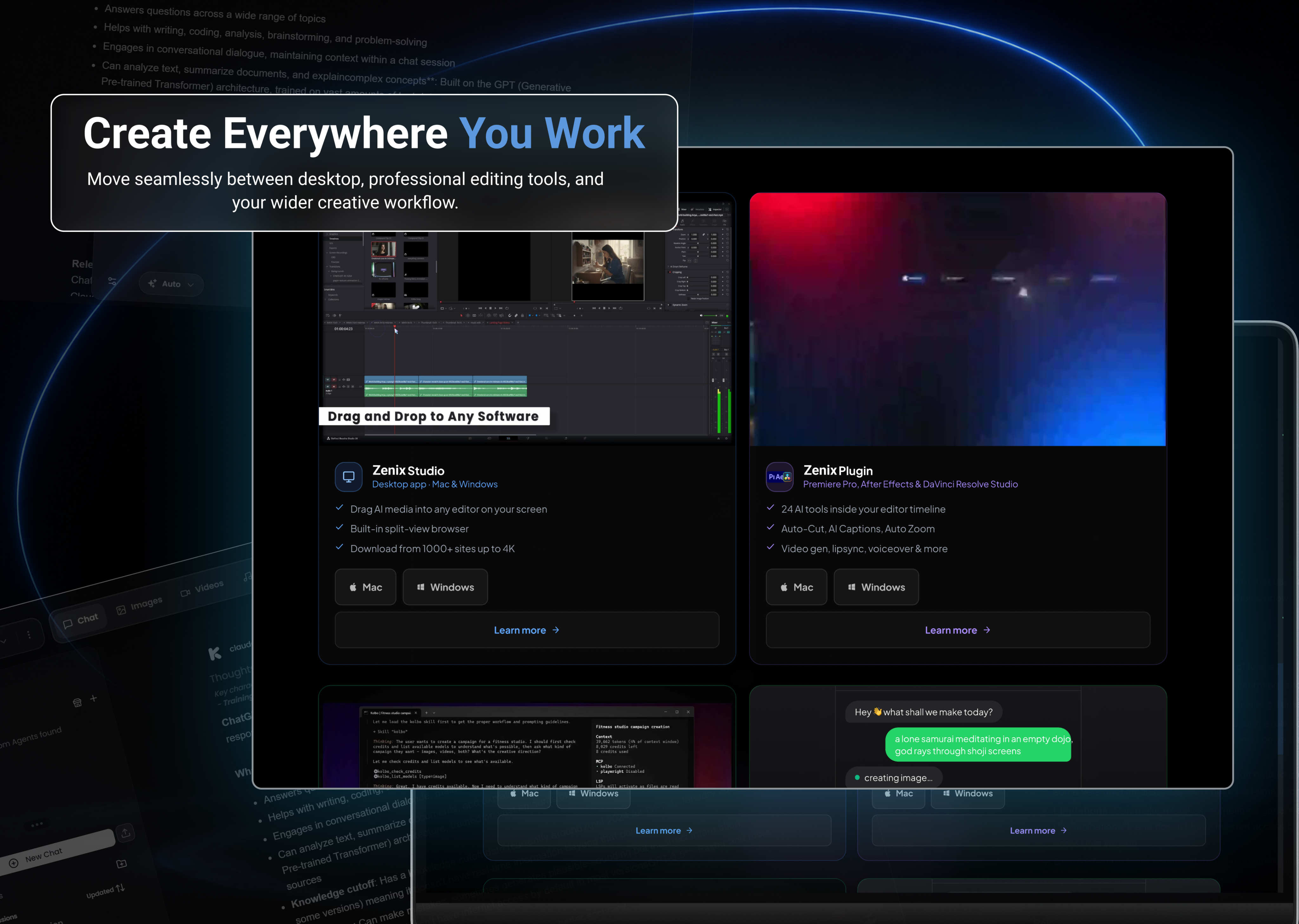 AI Development & UI/UX Design for Content Creation Platform 3