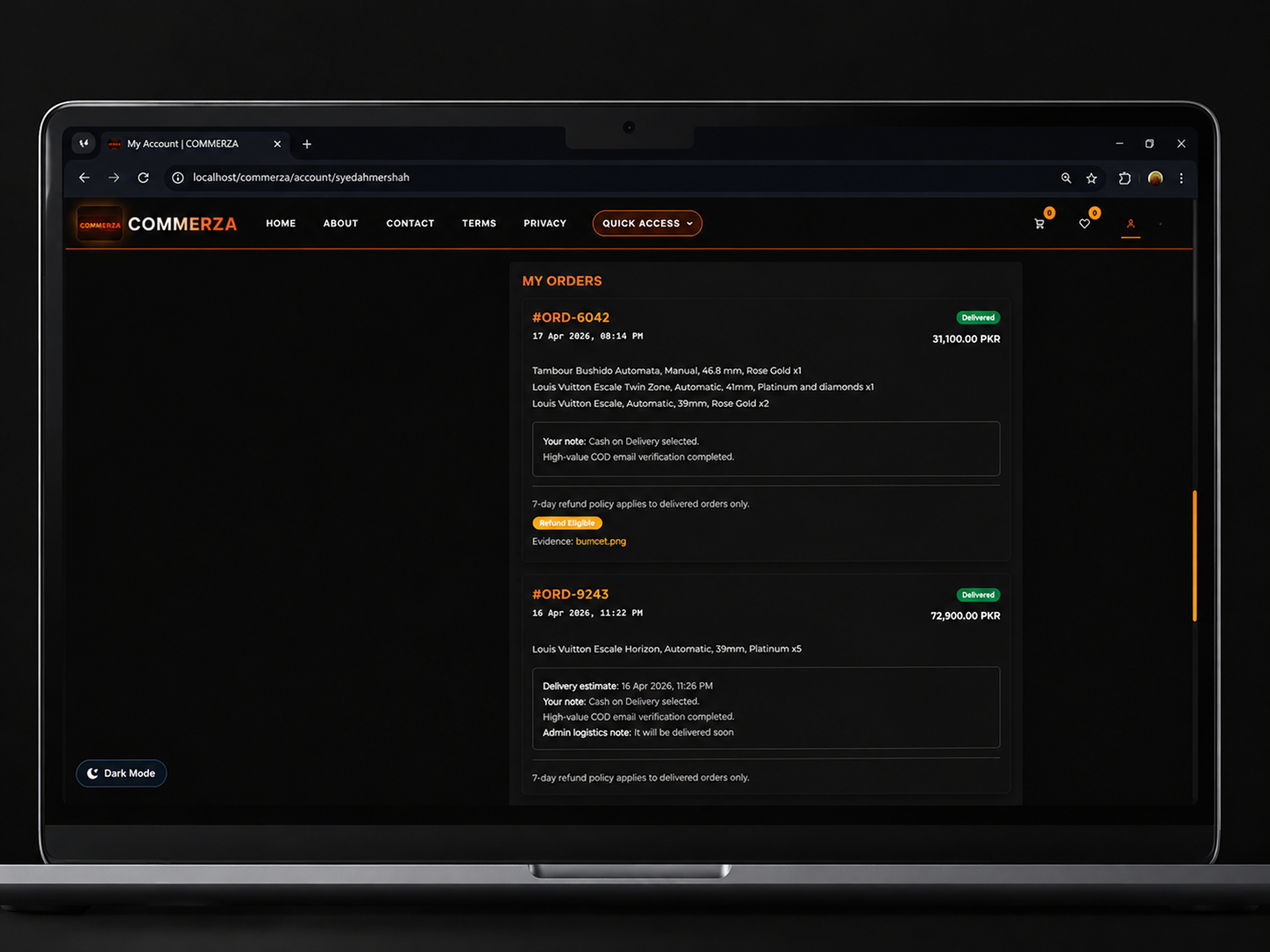 Commerza: Full-Stack eCommerce Platform 3