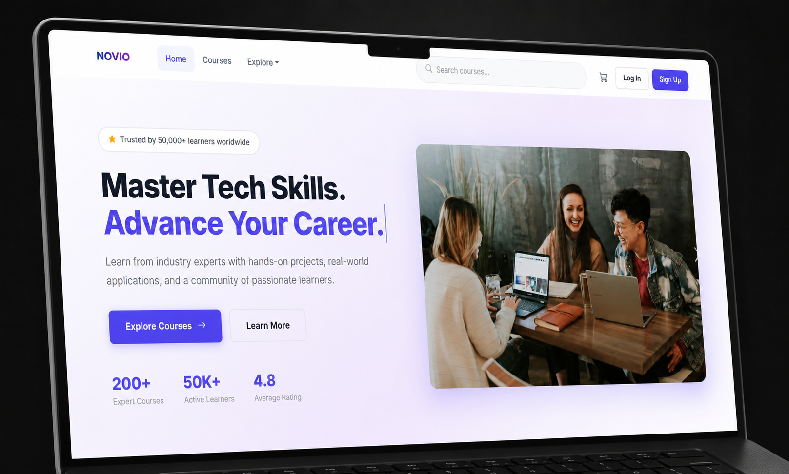 Novio: 30+ Page EdTech Frontend Platform 3